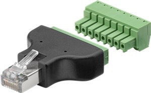 Terminal Block 8-pin > RJ45 male (8P8C)