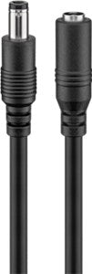 DC Extension Cable (5,5x2,5mm) 3 m, Black