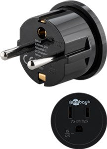 Mains Adapter US/Japan, Black