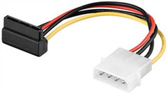 PC Power Cable/Adapter, 5.25 Inch Male to SATA 90Â°