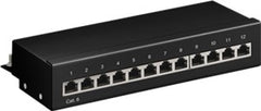 CAT 6 Mini/Desktop Patch Panel, 12 Port