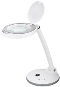 LED Magnifying Lamp with Base, 6 W, white