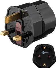 Mains Adapter UK, Black