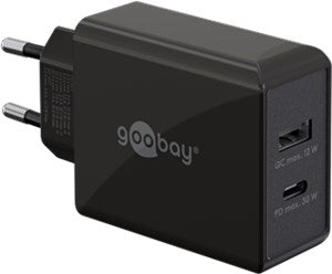 USB-Câ¢ PD Dual Fast Charger (30 W) black