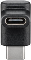 USB-Câ¢ to USB-Câ¢ Adapter, 90Â°, Black