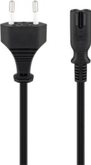 Connection Cable Euro Plug, 1.5 m, Black