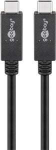 USB-Câ¢ Cable USB 3.2 Gen 2x2, USB-PD, 5A, 1 m, Black