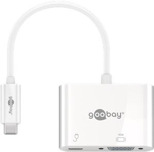 USB-Câ¢ Adapter (VGA, PD), White