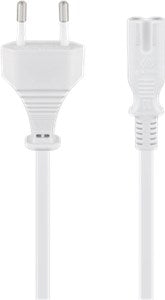 Connection Cable Euro Plug, 5 m, White