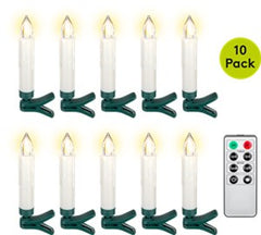 10 Wireless LED Christmas Tree Candles