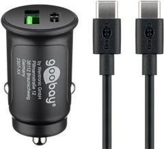 Dual USB Car Fast Charging Set USB-Câ¢ (27 W)