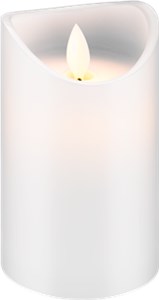 LED Real Wax Candle, White, 7.5 x 12.5Â cm