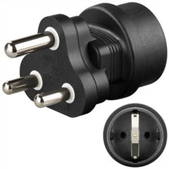 Mains Adapter South Africa, Black