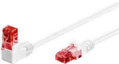 CAT 6 Patch Cable 1x 90Â° Angled, U/UTP, white