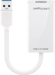 USB 3.0 Gigabit Ethernet Network Converter, White