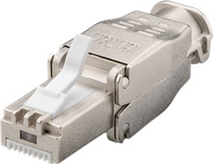 Tool-free RJ45 Network Plug CAT 6A STP Shielded