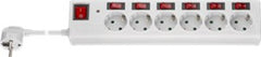 6-Way Surge-Protected Power Strip with Switch, 1.5 m