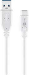 USB-Câ¢ to USB A 3.0 Cable, White