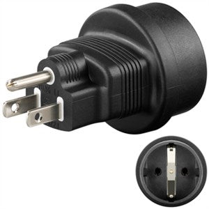 Mains Adapter US, Black