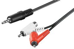 Audio Cable Adapter, 3.5Â mm Male to Stereo RCA Male/Female