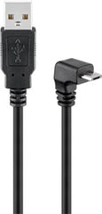 USB 2.0 Hi-Speed Cable 90Â°, black