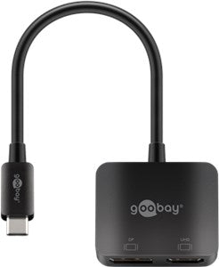 USB-Câ¢ to DisplayPortâ¢ and HDMIâ¢ Adapter