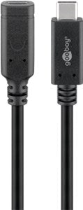 USB-Câ¢ Extension Cable USB 3.2 Generation 2, 1 m, Black