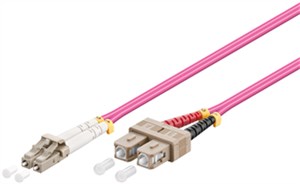 Fibre Optic Cable, Multimode (OM4) Violett