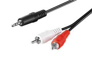 Audio Cable AUX Adapter, 3.5Â mm Male to Stereo RCA Male, CU