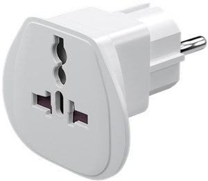 World to EU Travel Adapter, White